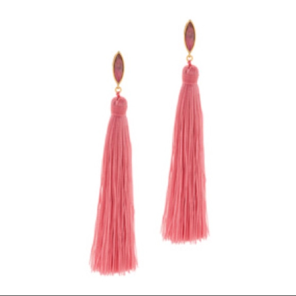 gorjana // pink palisades tassel earrings - Picture 6 of 7